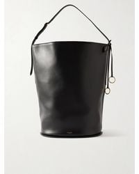 Alaïa - Hip Large Leather Bucket Bag - Lyst