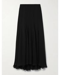 Chloé - Organic Silk-Mousseline Maxi Skirt - Lyst