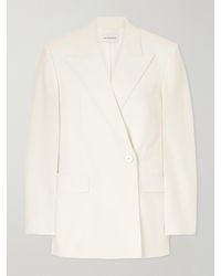 Givenchy - Double-Breasted Wool And Mohair-Blend Cady Blazer - Lyst