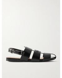 JW Anderson - Fisherman Embossed Leather Sandals - Lyst
