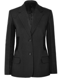 Helmut Lang Blazer Aus Canvas Mit Cut-outs - Schwarz