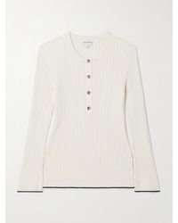 Bottega Veneta - Haut En Bouclé De Coton Mélangé Côtelé - Lyst
