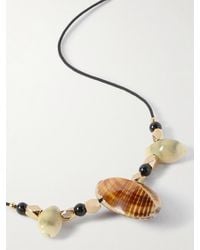 Isabel Marant - Tone, Agate, Shell And Cord Necklace - Lyst