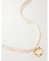 Alighieri - The Aria Frayed Cord And-Plated Necklace - Lyst