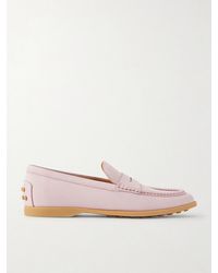 Tod's - Gomma Nubuck Loafers - Lyst