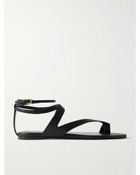 KHAITE - Aimee Leather Sandals - Lyst