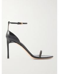 Tom Ford - Vertigo 85 Croc-Effect Leather Sandals - Lyst