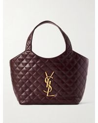 Saint Laurent - Icare Medium Matelassé Leather Tote - Lyst