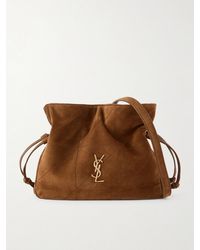 Saint Laurent - Jamie Quilted Suede Shoulder Bag - Lyst
