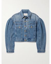 Ulla Johnson - The Cosette Cropped Denim Jacket - Lyst