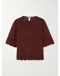 Eres - Chimère Reverie Open-Knit Cotton-Blend Top - Lyst