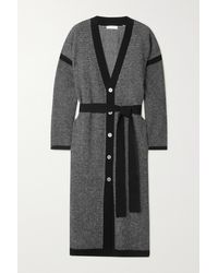 Eres Belted Wool And Cashmere Cardigan - Black