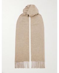 Johnstons of Elgin - Fringed Cashmere Scarf - Lyst
