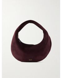 KHAITE - Olivia Mini Suede Shoulder Bag - Lyst