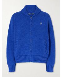 Polo Ralph Lauren - Knitted Cotton Zip-Up Cardigan - Lyst