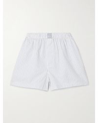 Skims - Short En Popeline De Coton À Rayures Boxer, Zen Stripe - Lyst