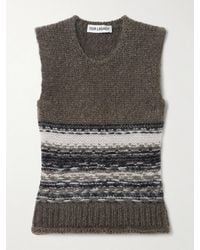 Our Legacy - Pleaser Striped Mohair And Wool-Blend Tank - Lyst