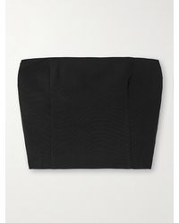 GAUGE81 - Tona Cropped Strapless Crepe Top - Lyst