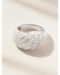 Anita Ko - Domed 18-Karat Diamond Ring - Lyst