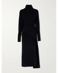 Lanvin - Embellished Wool And Cashmere-Blend Turtleneck Midi Dress - Lyst