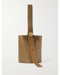 Loewe - Pebble Embellished Leather Bucket Bag - Lyst