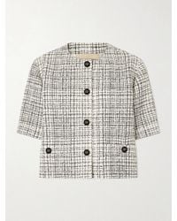 Valentino Garavani - Tweed Cotton-Blend Blazer - Lyst