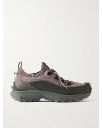 Moncler - Trailgrip Lite3 Rubber-Trimmed Suede Sneakers - Lyst