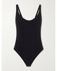 Lisa Marie Fernandez - Marilyn Stretch-Seersucker Swimsuit - Lyst