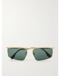 Fendi - Travel Goldfarbene Pilotensonnenbrille - Lyst