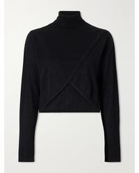LeKasha - Arrone Cropped Cut-Out Cashmere Turtleneck Sweater - Lyst