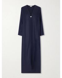 SARA CRISTINA - Pearl-Embellished Linen Kaftan - Lyst