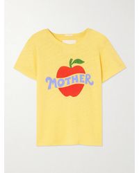 Mother - The Lil Sinful Printed Cotton-Jersey T-Shirt - Lyst