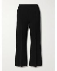 Theory - Cropped Knitted Flared Pants - Lyst