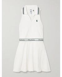 Polo Ralph Lauren - Wimbledon Embroidered Stretch-Knit Tennis Dress - Lyst