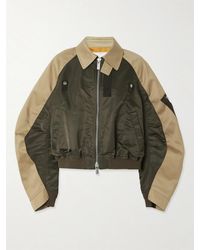 Sacai - Oversized Cotton-Canvas And Shell Bomber Jacket - Lyst