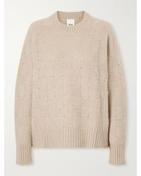 Allude - Cashmere And Silk-Blend Sweater - Lyst
