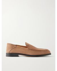 Tod's - Logo-Detailed Suede Loafers - Lyst