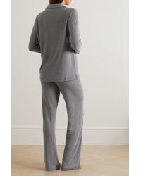 Net Sustain Cecilia Pyjama Aus Bio-pima-baumwoll-jersey in Grau Skin Baumwolle Damen Bekleidung Nachtwäsche Schlafanzüge 