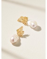 Ole Lynggaard Copenhagen - Boucles D'Oreilles En Or 18 Carats (750/1000) Perles Et Diamants Wild Rose - Lyst
