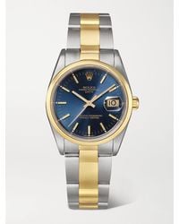 Stephanie Windsor - Rolex Vintage 1991 Oyster Perpetual Datejust Automatic 34Mm 18-Karat And Stainless Steel Watch, Ref. No. 15203 - Lyst