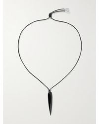 Sophie Buhai - Spear Kette Aus Kordel Mit Onyx Und Details Aus Silber - Lyst