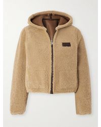 Gucci - Cropped Hooded Reversible Shearling Jacket - Lyst