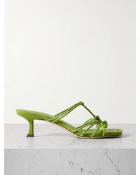 Jimmy Choo - Jemma 50 Crystal-Embellished Suede Mules - Lyst