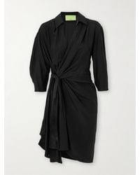 GAUGE81 - Mini-Robe Effet Portefeuille En Satin De Soie Miya - Lyst