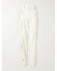 Sharon Wauchob - Clio Belted Wool Straight-Leg Pants - Lyst