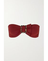 Eres Bandeau-bikini-oberteil Mit Verzierung - Rot