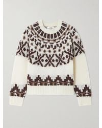 FRAME - Pullover Aus Einer Alpakawollmischung Mit Fair-Isle-Muster - Lyst