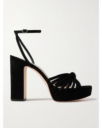 Loeffler Randall - Sandales En Daim À Nœuds Rivka - Lyst