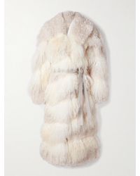 Ulla Johnson - Emrys Belted Leather-Trimmed Paneled Shearling Coat - Lyst