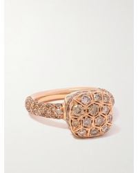 Pomellato - Nudo Solitaire Classic 18-Karat Rose And Diamond Ring - Lyst